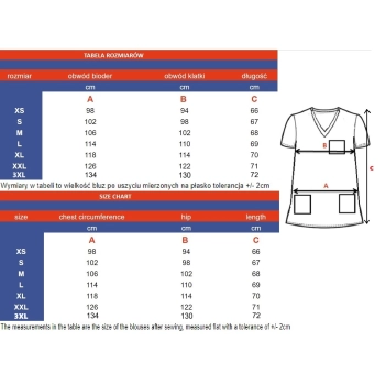 Bluza medyczna purdrowy róż casual premium roz. XS